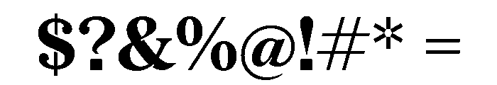 Redaction Bold Font OTHER CHARS