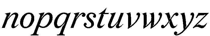 Redaction Italic Font LOWERCASE