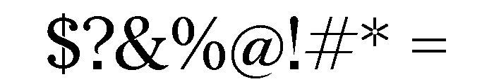 Redaction Regular Font OTHER CHARS