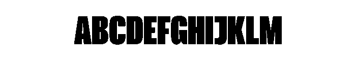 Reel Medium Black Font UPPERCASE