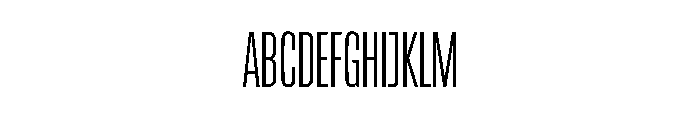 Reel Medium Thin Font UPPERCASE