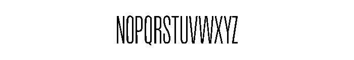 Reel Medium Thin Font UPPERCASE