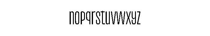 Reel Short Thin Font LOWERCASE