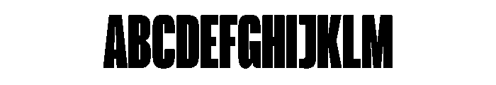 Reel Tall Black Font UPPERCASE