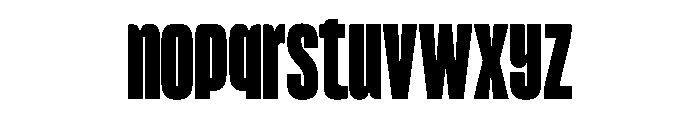 Reel Tall Black Font LOWERCASE
