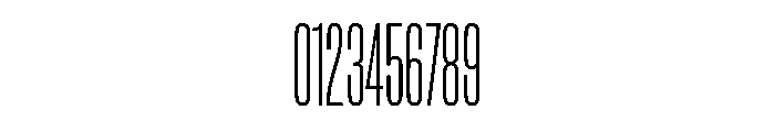 Reel Tall Thin Font OTHER CHARS