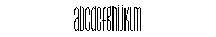 Reel Tall Thin FONT