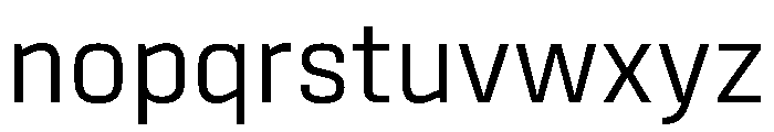Reflex Pro Variable Light Font LOWERCASE