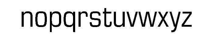 Reflex Pro Variable Regular Font LOWERCASE