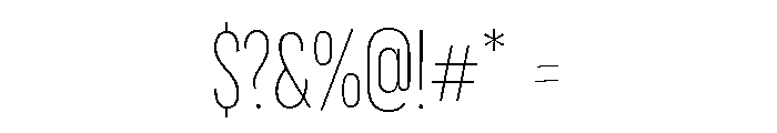 Regrets Extra Light Font OTHER CHARS
