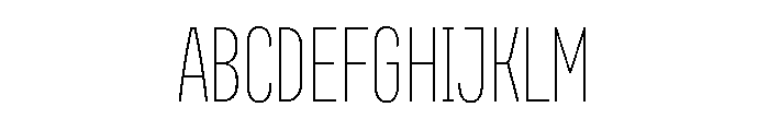 Regrets Extra Light Font UPPERCASE