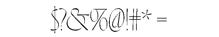 Regrets Major Font OTHER CHARS