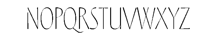 Regrets Minor Font UPPERCASE