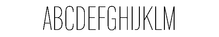 Regrets Thin Font UPPERCASE