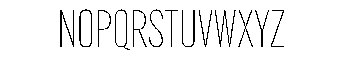 Regrets Thin Font UPPERCASE