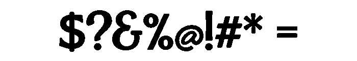 Reross Bold Font OTHER CHARS