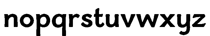 Reross Bold Font LOWERCASE