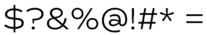 Reross Light Font OTHER CHARS