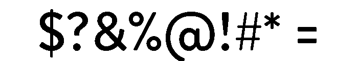 Reross Medium Font OTHER CHARS