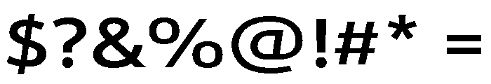 Reross Semibold Font OTHER CHARS