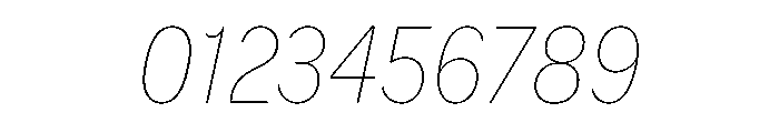 Retros Extra Light Italic Font OTHER CHARS