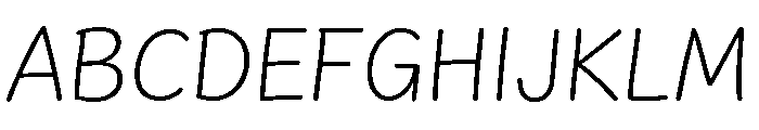 Retros Extra Light Font UPPERCASE