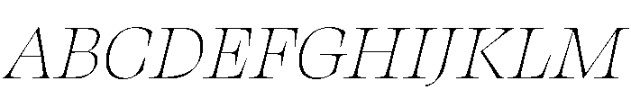 Retros Light Italic Font UPPERCASE