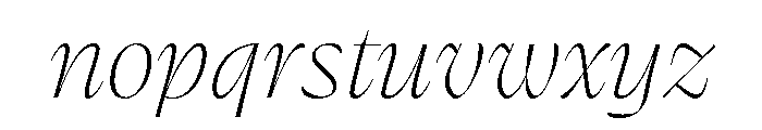Retros Light Italic Font LOWERCASE