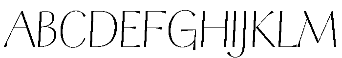 Retros Light Font UPPERCASE