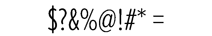 Revla Light Font OTHER CHARS
