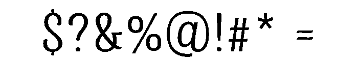 Revla Regular Font OTHER CHARS