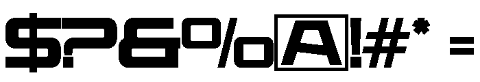 REBOST Regular Font OTHER CHARS