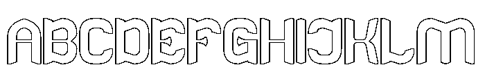 RECORD MOMENT-Hollow Font UPPERCASE