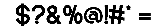 RELGOVA-Regular Font OTHER CHARS