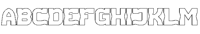 REPLAY-Hollow Font UPPERCASE