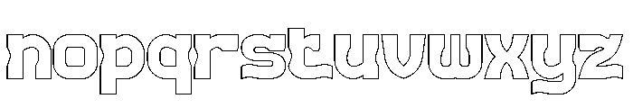 REPLAY-Hollow Font LOWERCASE