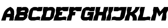 REPLAY Italic Font UPPERCASE
