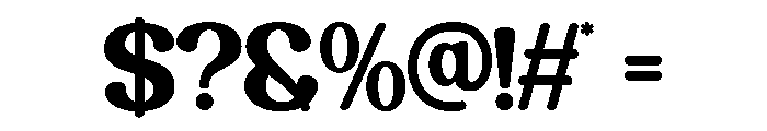 RETROVIA-Regular Font OTHER CHARS