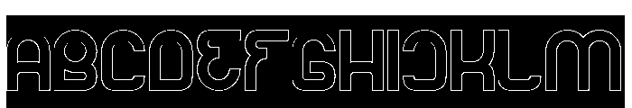 REWRITE FUTURE-Hollow-Inverse Font UPPERCASE