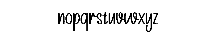 Reaches Font LOWERCASE