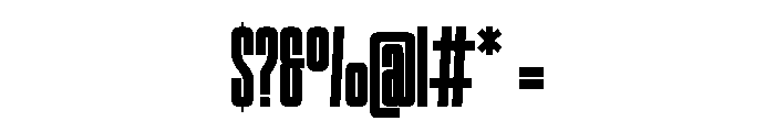 Reactive Regular Font OTHER CHARS