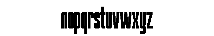 Reactive Regular Font LOWERCASE