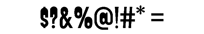 Reactro Regular Font OTHER CHARS