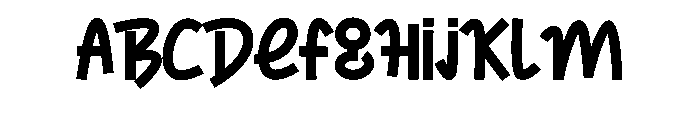 Reading Book Font UPPERCASE