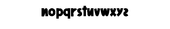 Reading Book Font LOWERCASE