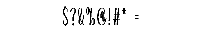 Reading Outdoor Font OTHER CHARS