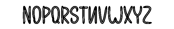 Reading Writing Font UPPERCASE