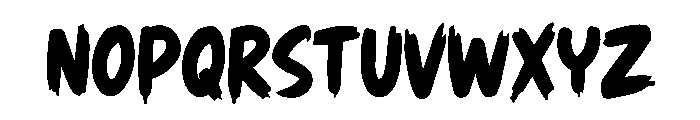 Real Brush Font UPPERCASE