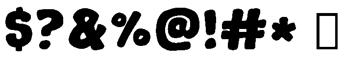 Real Golf Ball 2 Font OTHER CHARS