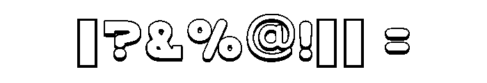 Real Of Line Regular Font OTHER CHARS